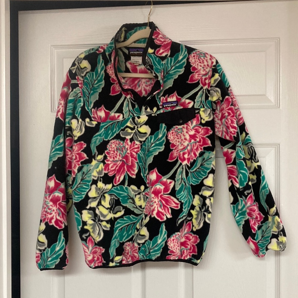 Floral Fleece Pullover